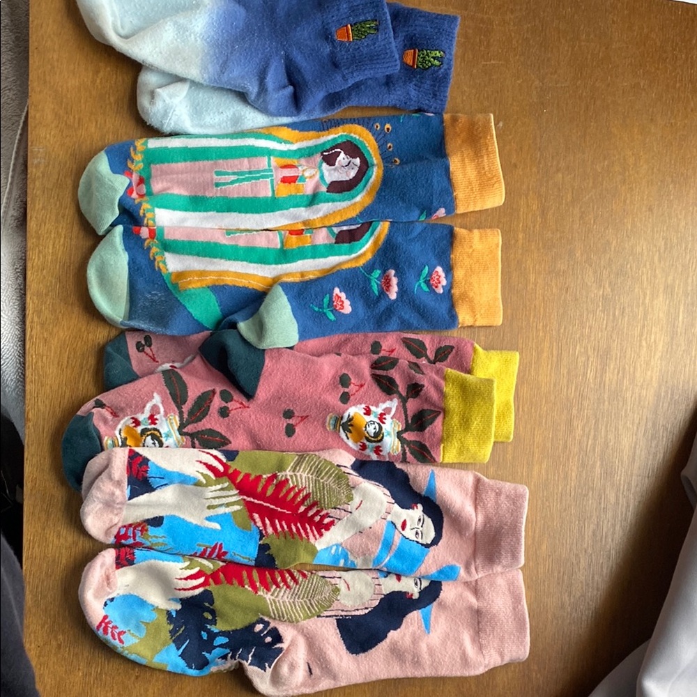 Colorful Patterned Socks Set